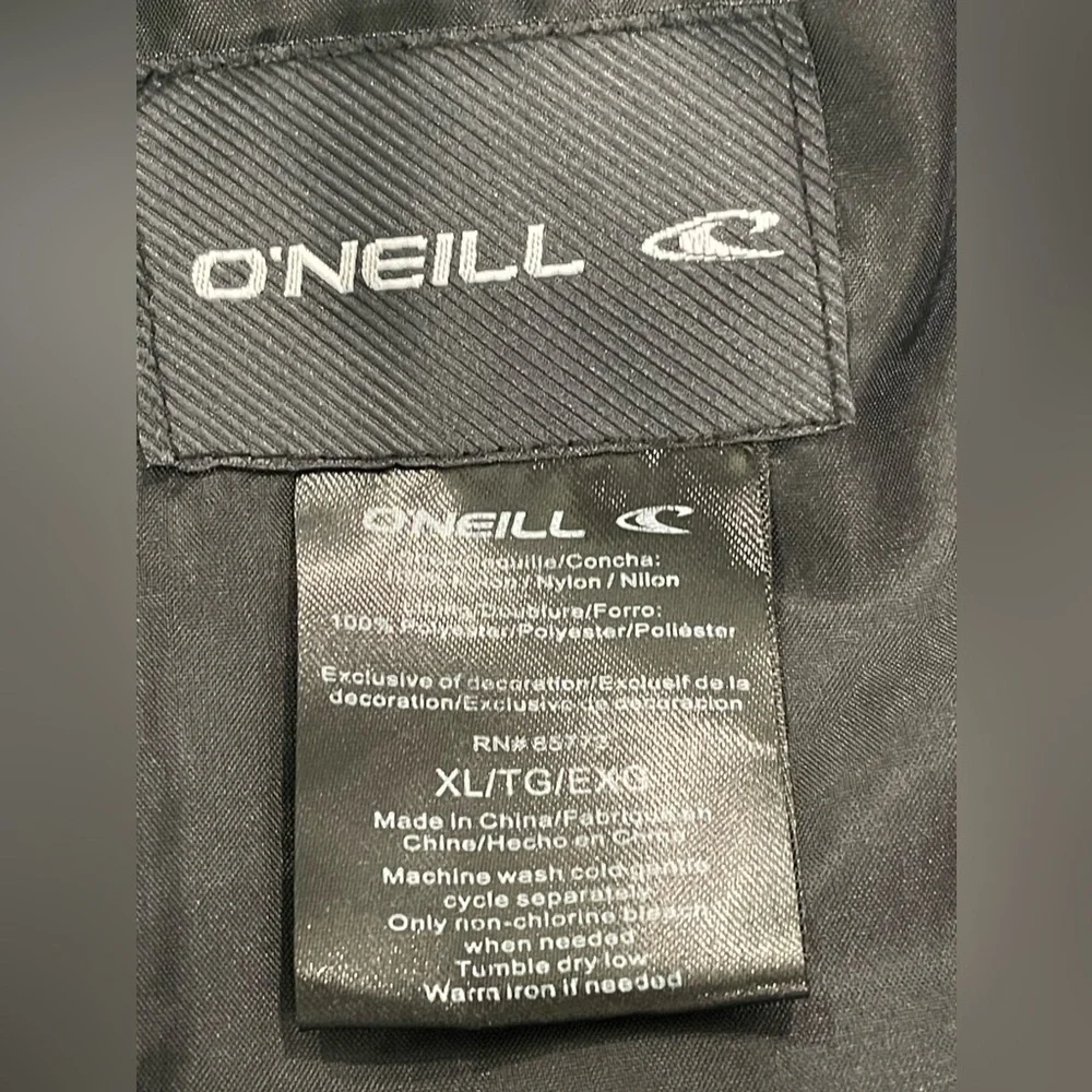 O'neill Boys Windbreaker Roster Franchise Jacket Button Down‎ Black